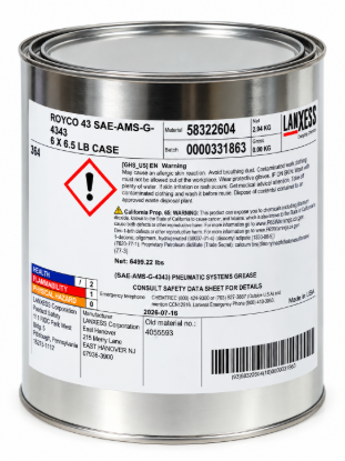 Picture of Royco 43 Pneumatic Systems Grease, 6.5lb can